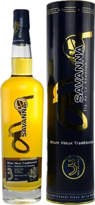 Bouteille de spiritueux : Rhum Vieux Traditionnel de la marque Savanna