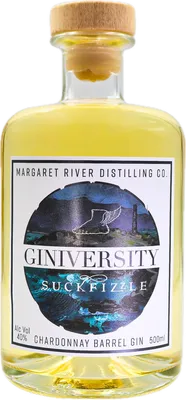 Bouteille de spiritueux : Giniversity X Suckfizzle Chardonnay Barrel Gin de la marque Giniversity